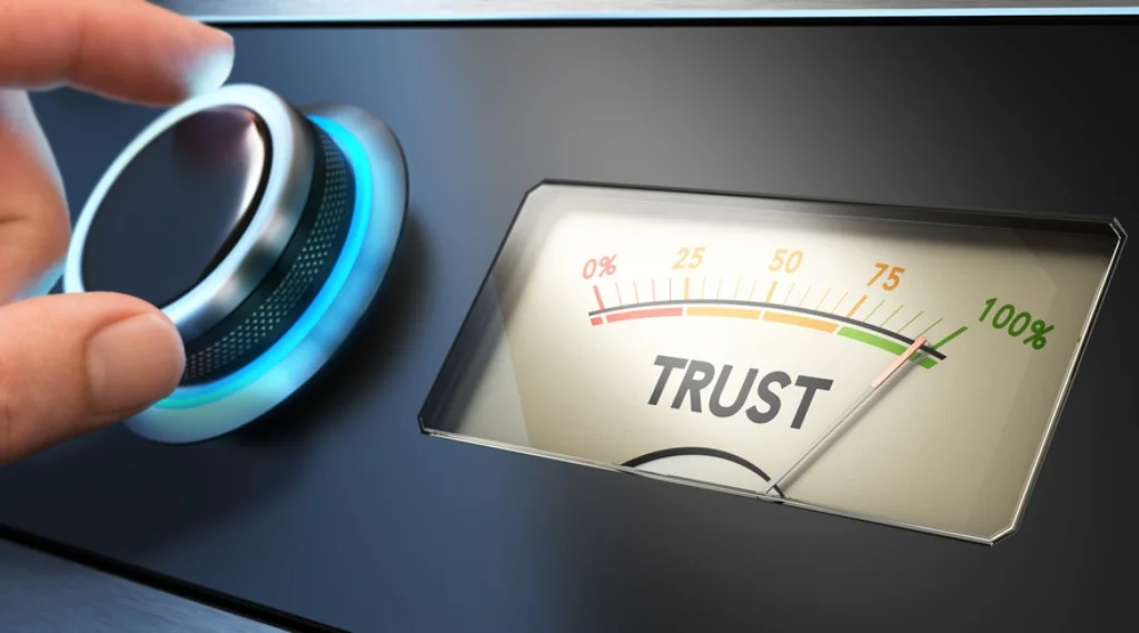 Trust meter human hand - Why Privacy in Digital Marketing is More Important Than Ever