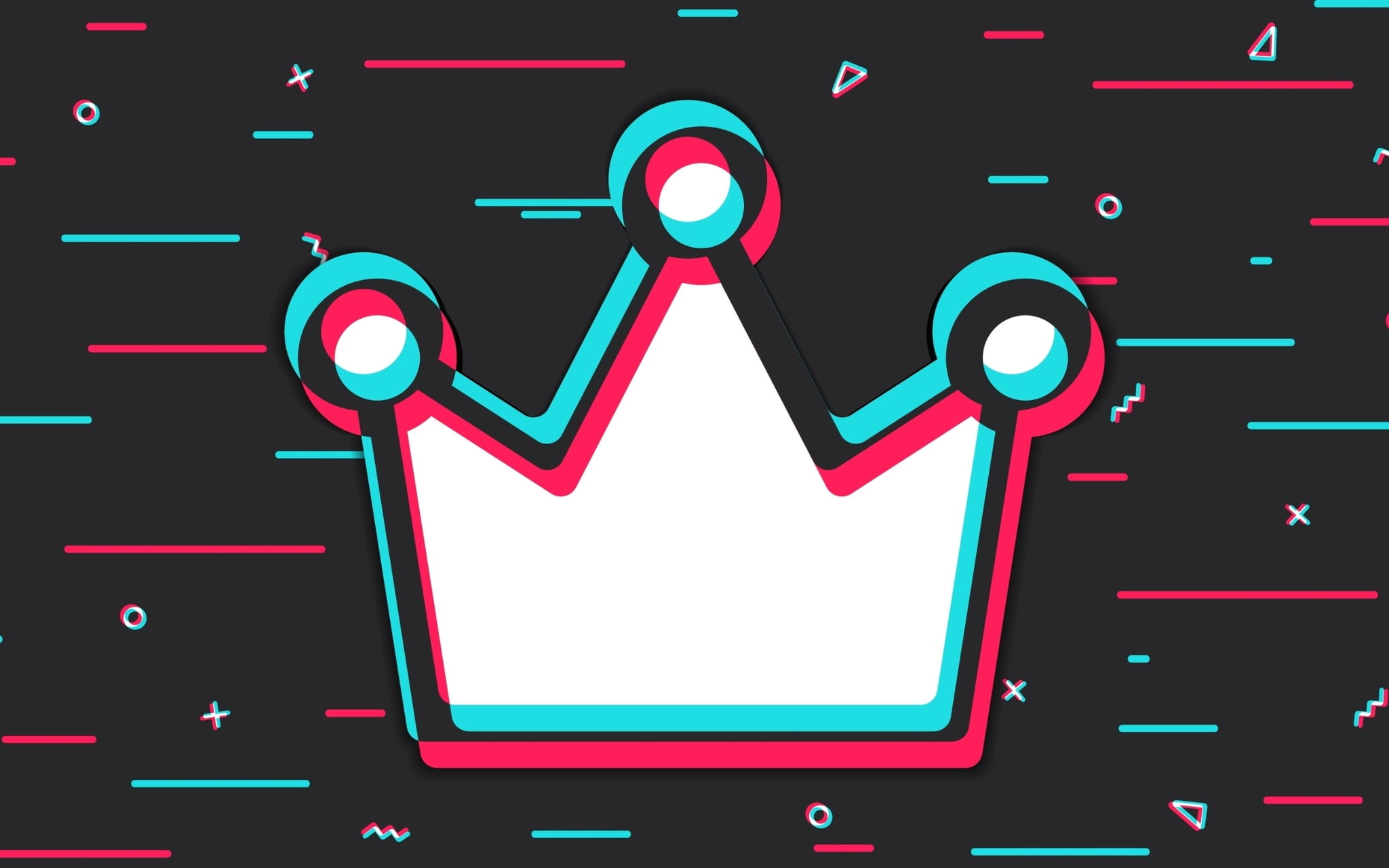stylized image of a crown using tiktok branding